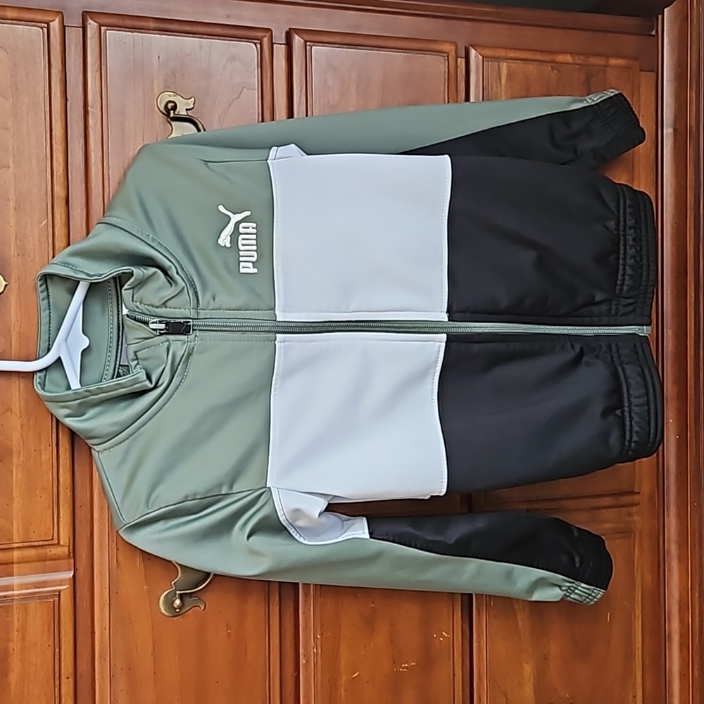 Green White Black Puma Jacket